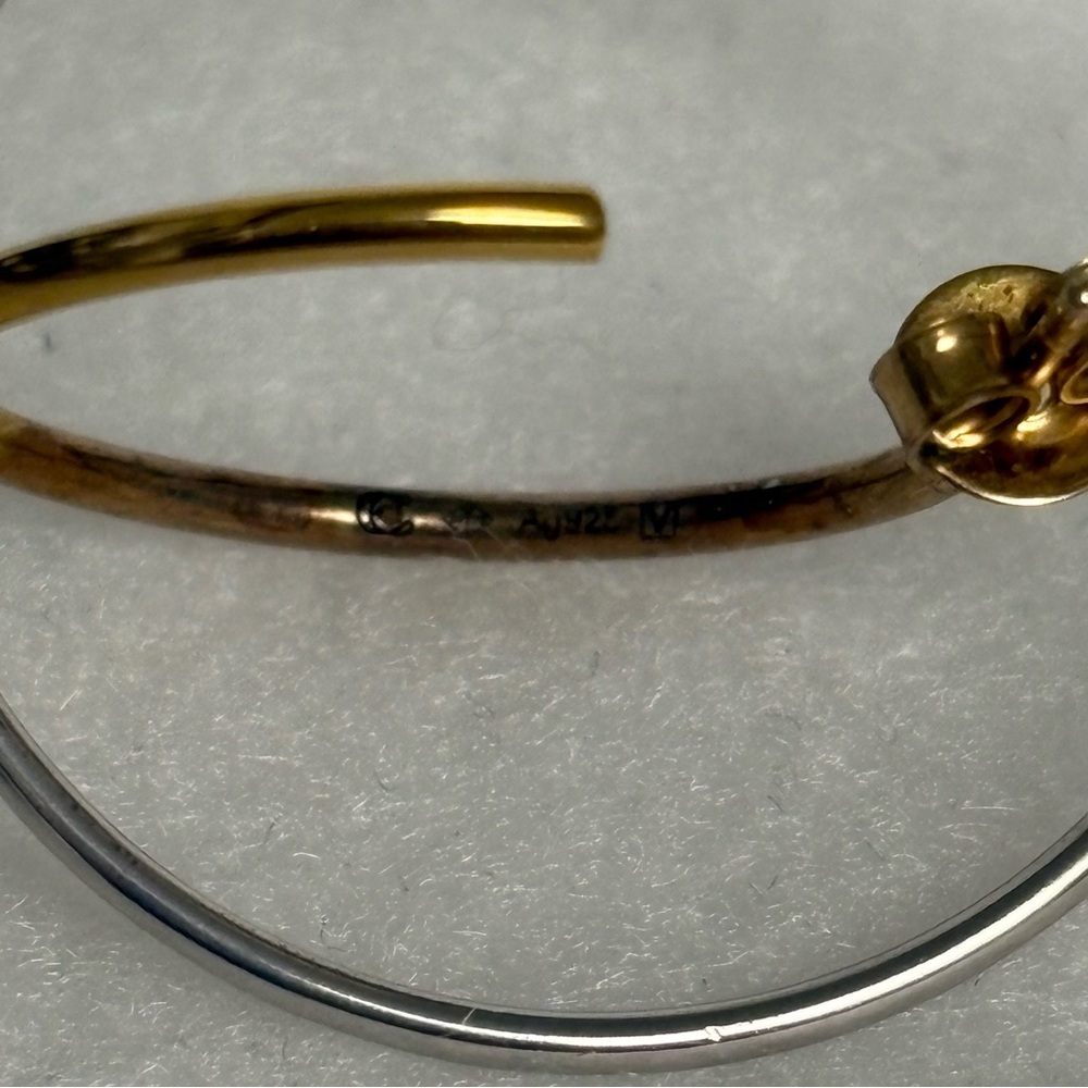 CHARLOTTE CHESNAIS Saturn M Earrings Gold Vermeil Sterling Silver - Picture 8 of 16